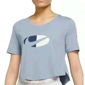 Nike Women's Plus Size Dri-Fit One Cropped Top Ashen Slate 1X